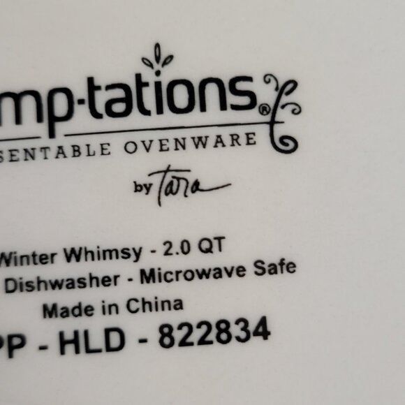 Temptations WINTER WHIMSEY Set of 4 Christmas Holiday NESTING BOWLS with Lids - Picture 8 of 9